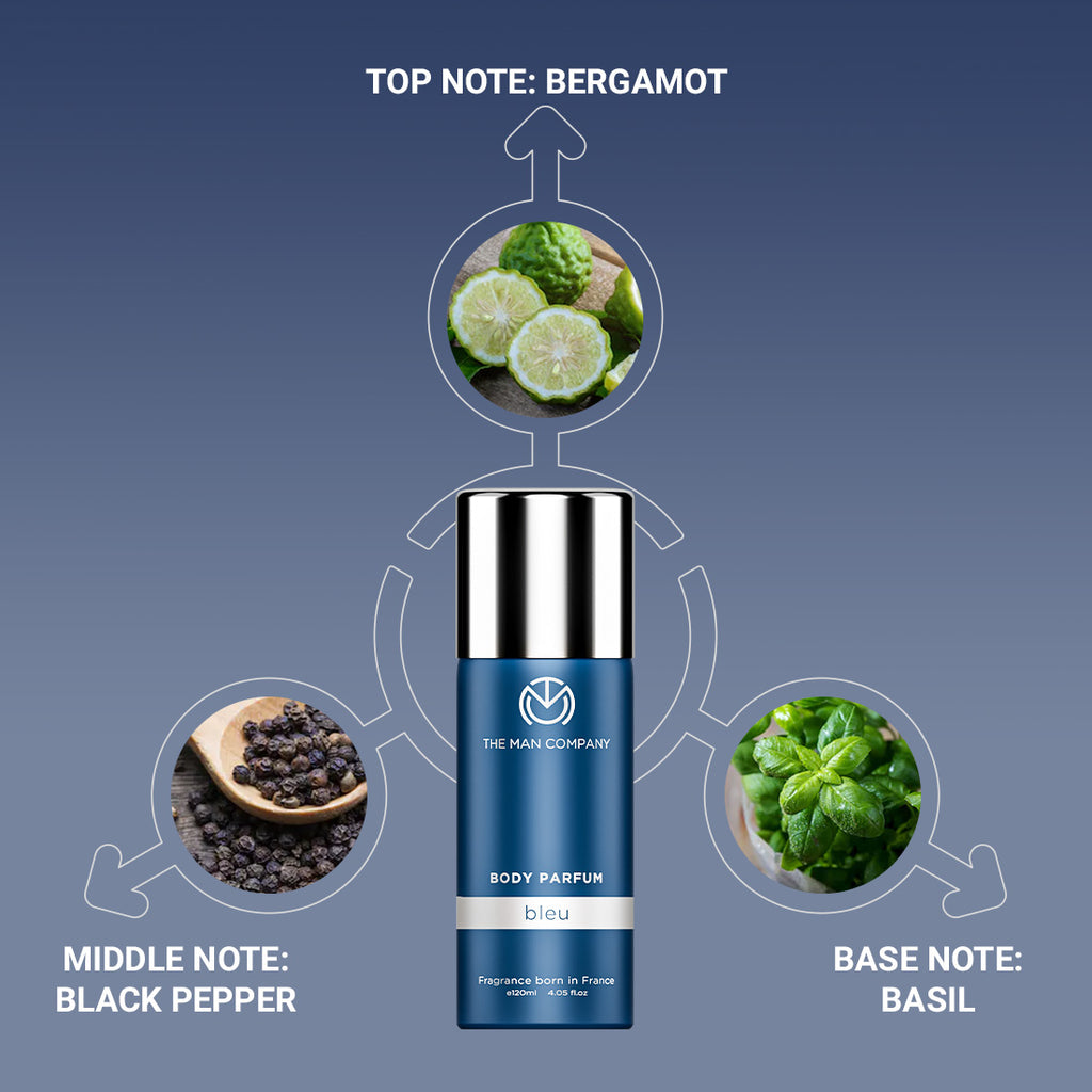 Bleu Body Perfume For Men Body Spray The Man Company