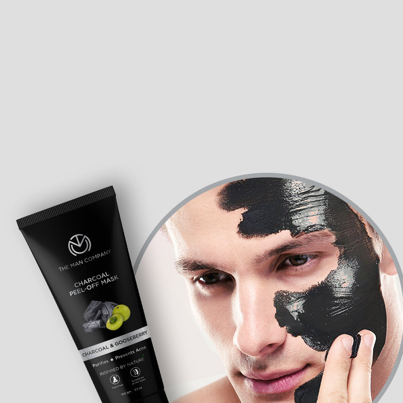 Peel Off Mask for Men | Charcoal Face Pack – The Man Company