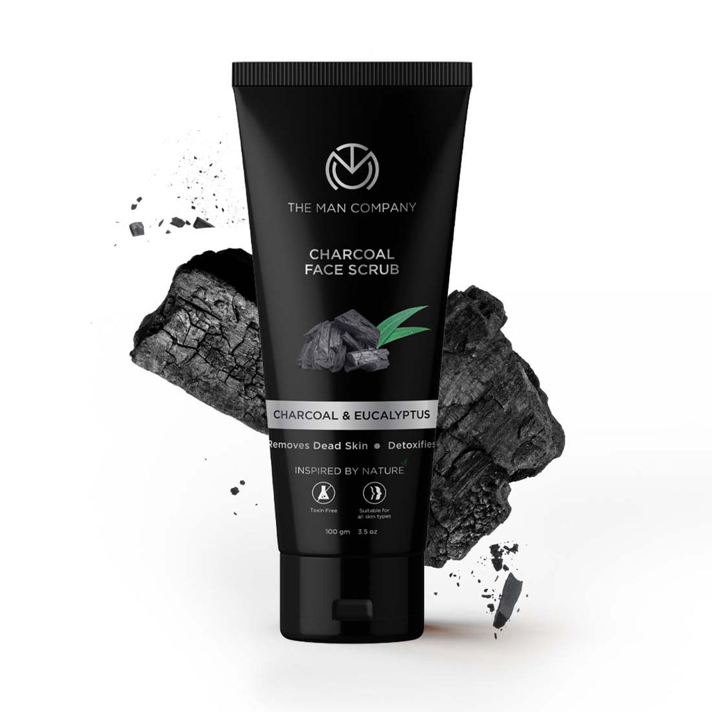 Buy Charcoal & Eucalyptus Face Scrub Online for Men – The Man Company