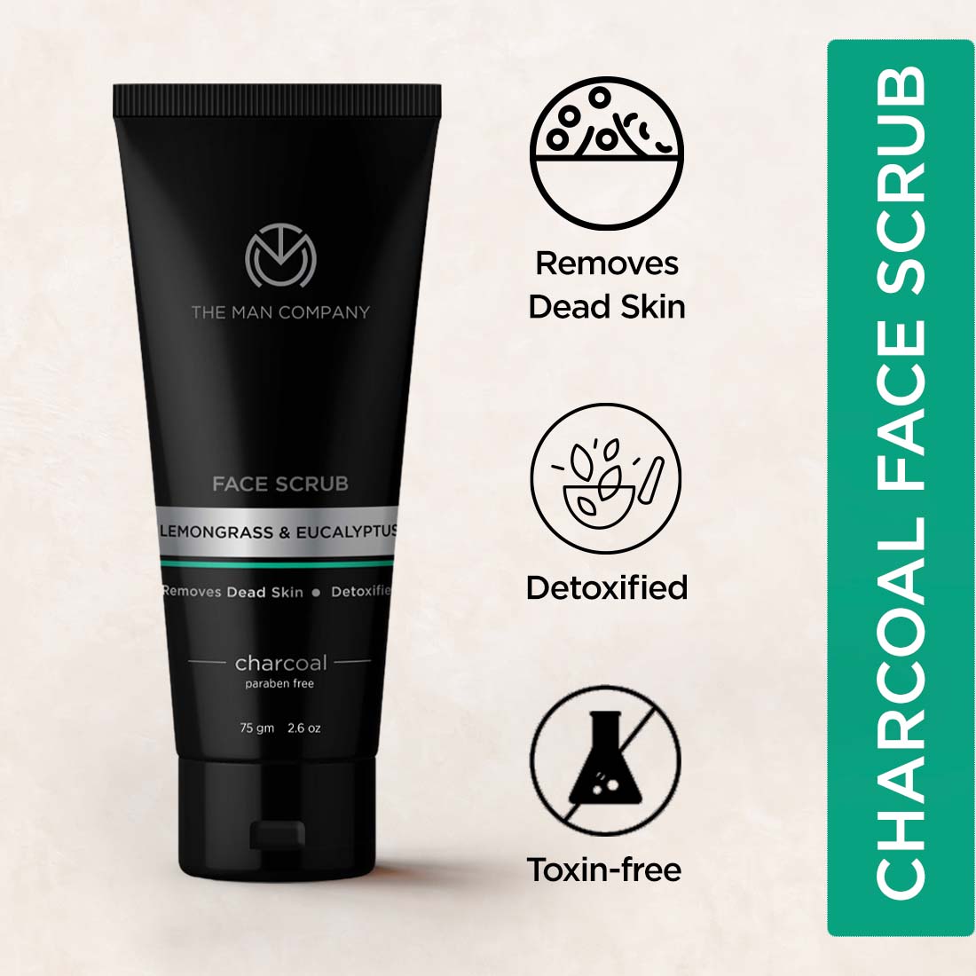 

Charcoal Face Scrub | Pack of 3 (100gm)