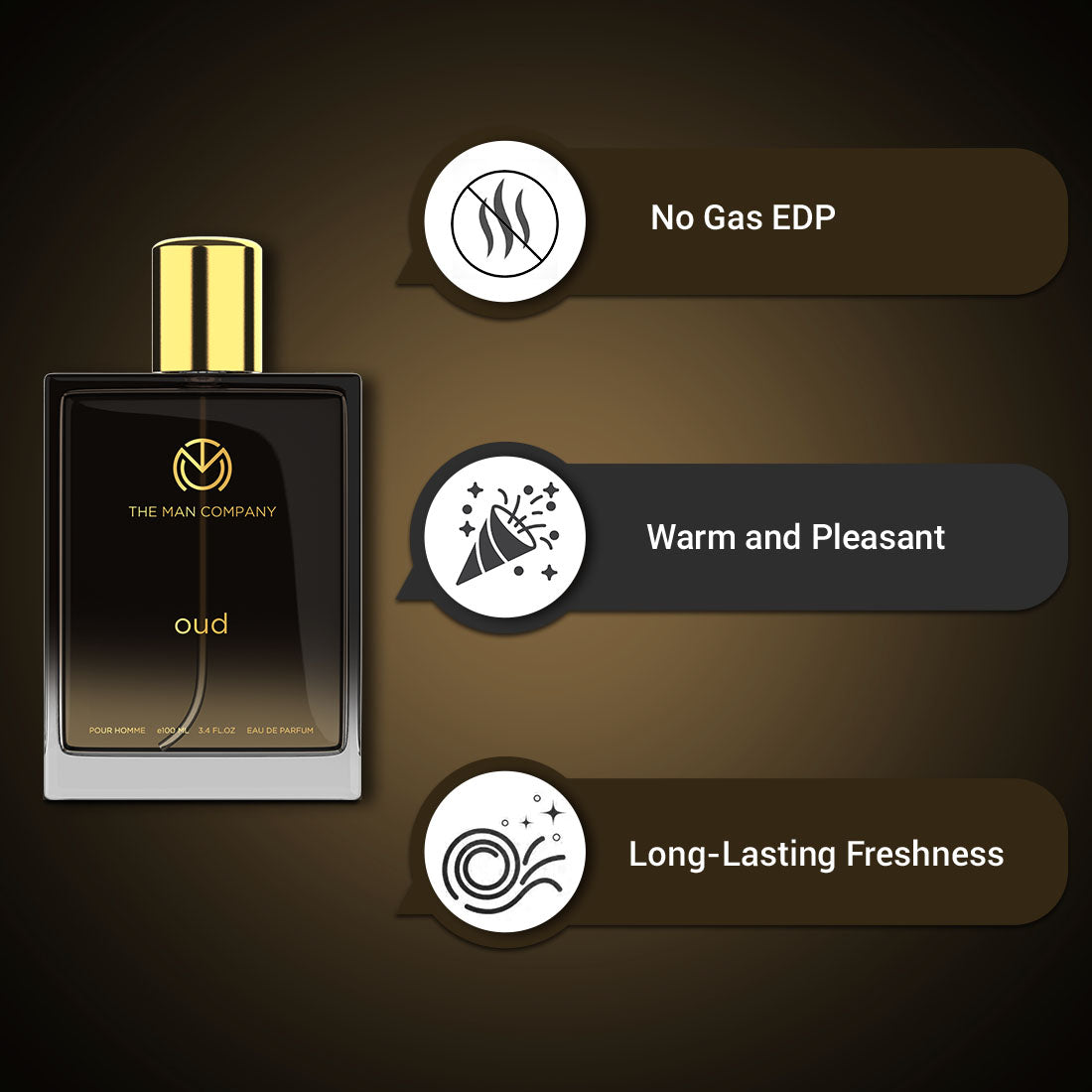 VILLAIN OUD Eau De Parfum For Men, 100ml Long Lasting Premium