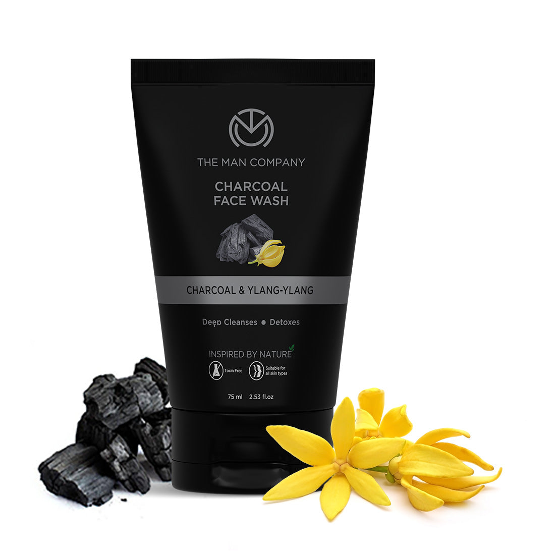 Charcoal Face Wash I Charcoal & Ylang Ylang (75ml)